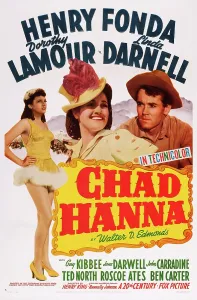 Images Dated 3rd March 2015: CHAD HANNA, US poster art, from left: Linda Darnell
