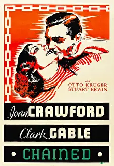Images Dated 22nd September 2009: CHAINED, from left: Joan Crawford, Clark Gable, 1934