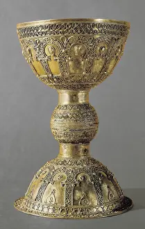 Silver Prints: Chalice. 1040. SPAIN. Santo Domingo de Silos