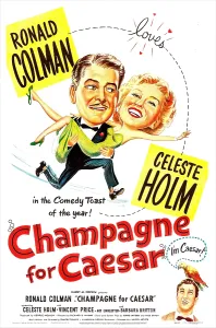 Colman Prints: CHAMPAGNE FOR CAESAR, US poster
