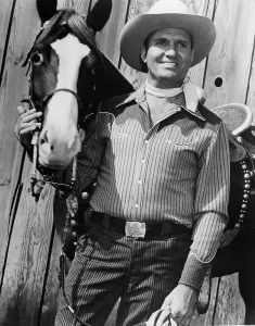 Nosven3 Prints: CHAMPION and GENE AUTRY as they appeared in BLUE CANADIAN ROCKIES, 1952