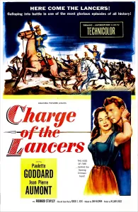 Arrow Prints: CHARGE OF THE LANCERS, US poster