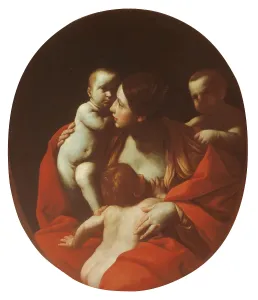 Innocence Prints: Charity, by Guido Reni, 1615 about