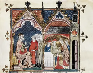 Charlemagne Or Charles I 742 814 Prints: Charlemagne's Last Will and Coronation of Louis the Pious