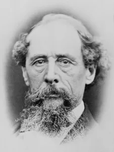 Novelists Prints: Charles Dicken's (1812-1870), portrait from the 1860s