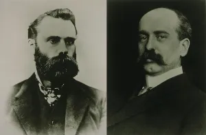 Stock Markets Prints: Charles Dow and Edward Jones, cofounded the Dow Jones & Company in 1882