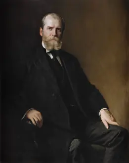 Supreme Court Prints: Charles Evans Hughes official portrait as Governor of New York State from 1907-1910