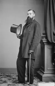 German Americans Prints: Charles Godfrey Leland (1824-1903) American poet of 'Hans Breitmann Ballads
