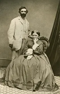 Businessman Prints: Charles Lewis Tiffany and his wife