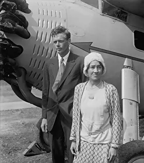 Non Stop Prints: Charles Lindbergh and his wife