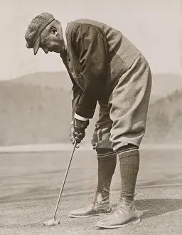 West Virginia Prints: Charles M. Schwab golfing at White Sulphur Springs, West Virginia, 1922