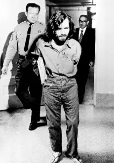 Police Prints: Charles Manson, cult leader, August 6, 1970. Courtesy: CSU Archives/Everett Collection