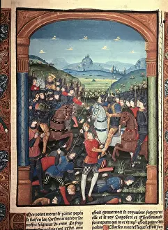 Knight Prints: CHARLES MARTEL (688-741). 'Chronicles of France'