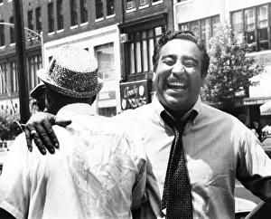 Representative Prints: Charles Rangel, hugging a supporter after he won in the Democratic primary