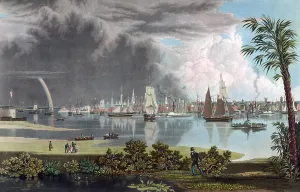 February Prints: Charleston, South Carolina, looking across Cooper's River 1838