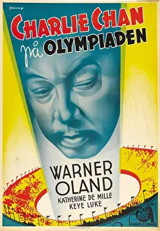 Swedish Prints: CHARLIE CHAN AT THE OLYMPICS, Swedish poster art