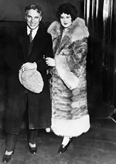 Charlie Chaplin and wife Lita, February 27, 1925, California.. Courtesy: CSU Archives / Everett Collection