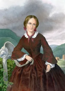 Victorian Prints: Charlotte Bronte (1816-1855) English novelist best known for JANE ERYE (1847)