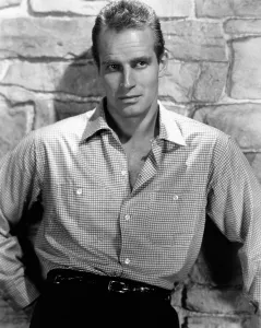 Plaid Shirt Prints: Charlton Heston, 1955