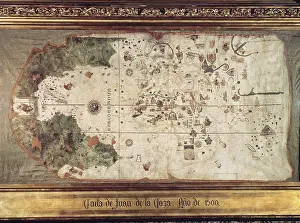 Africans Prints: Chart by Juan de la Cosa (1500)