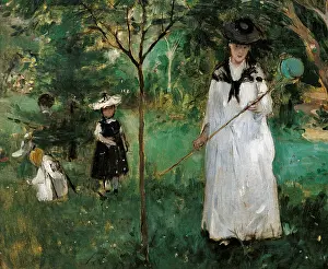 Garden Prints: Chasing Butterflies, by Berthe Morisot