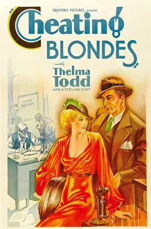 Todd Prints: CHEATING BLONDES, left: Thelma Todd, 1933