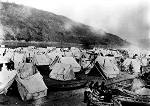 1800s Prints: Chee-Chacos Camping Ground, Dawson City