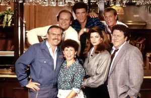 George Prints: CHEERS, clockwise from left, John Ratzenberger
