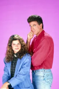 CHEERS, from left: Kirstie Alley, Ted Danson, 1983, (1982-1993)