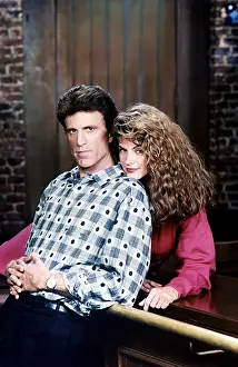 Danson Prints: CHEERS, from left, Ted Danson, Kirstie Alley, (1987), 1982-93