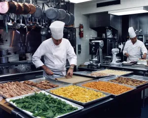 Chef Prints: Chef Hans Raffert and Chef Roland Mesnier Prepare the State Dinner for President and Mrs