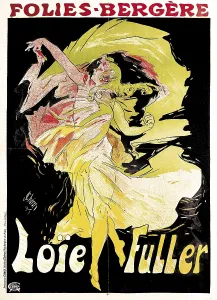 1897 Prints: CHERET, Jules (1836-1932). Folies Bergeres: Loie Fuller