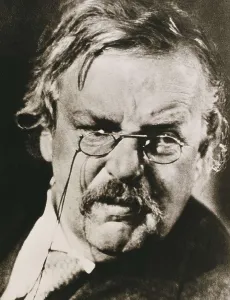 CHESTERTON, Gilbert Keith (1874-1936). Portrait. AISA/Everett Collection**US SALES ONLY**