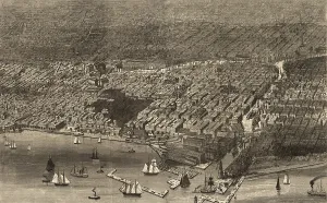 Images Dated 3rd December 2008: Chicago. The City of Chicago, showing the burnt district. engraving 1874