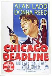 Donna Prints: CHICAGO DEADLINE, US poster, from left: Alan Ladd, Donna Reed, 1949
