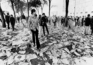 Riots Prints: Chicago's Grant Park is littered with the debris