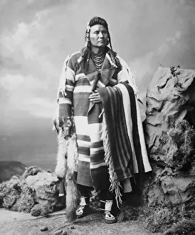 North American Indian Prints: Chief Joseph of the Wallowa tribe of the Nez Perce Indians lived in the interior Pacific Northwest region