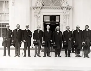 Formal Attire Prints: Chief Justice Charles Evans Hughes with Supreme Court Justices at the White House