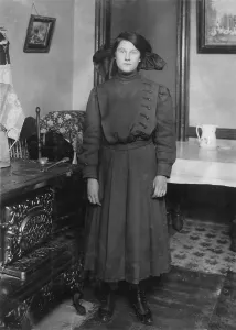 Apartment Prints: Child labor, Eva Boylan, 14 years old, from caption: Amsterdam Ave. Parents are dead