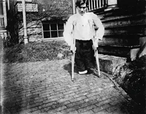 West Virginia Prints: Child labor, Frank P. legs were cut off by a motor car in a coal mine when he was 14 years of age