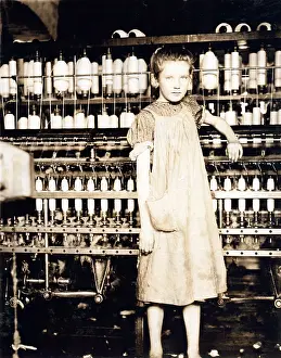Vermont Prints: Child laborer portrayed by Lewis Hine in 1910