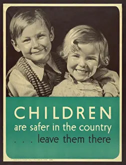 Families Prints: Children are safer in the country
