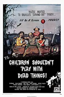 Coffin Prints: CHILDREN SHOULDN'T PLAY WITH DEAD THINGS, US poster art, 1972
