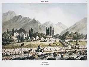 Dwelling Prints: Chile (1854). Guanta, in Coquimbo valley