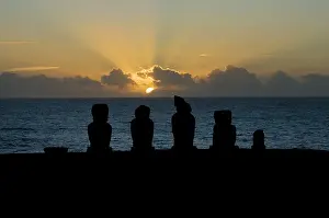 Chileans Prints: CHILE. Hanga Roa. Easter Island