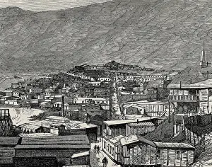 Chileans Prints: Chile. Pisagua (1891). Engraving. AISA/Everett Collection**US SALES ONLY**