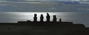 Island Prints: CHILE. VALPARAISO. Ahu Tahai. Easter Island