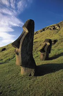 Island Prints: CHILE. VALPARAISO. Rano Raraku