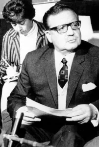 News Conference Prints: Chilean President Salvadore Allende, 1970. Courtesy: CSU Archives / Everett Collection