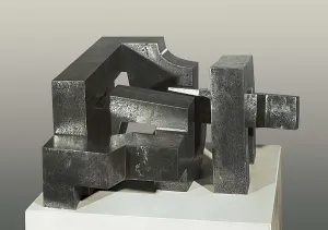 CHILLIDA, Eduardo (1924-2002). Iru Burni / Three Irons. 1966. Steel. Sculpture. UNITED STATES OF AMERICA. New York City. Guggenheim Museum Bilbao